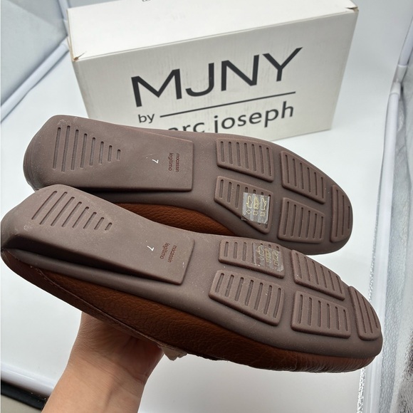 New with box MJNY  Marc Joseph briarwood court cognac grainy leather shoes - Picture 2 of 4